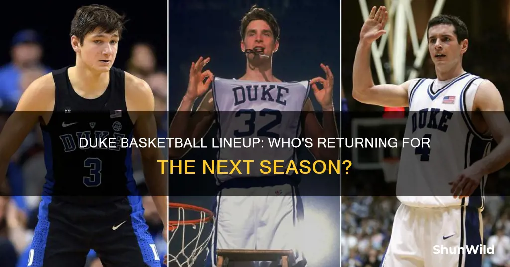 will duke basketball lineup be back