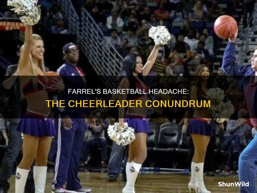 will farrel cheerleader basketball head