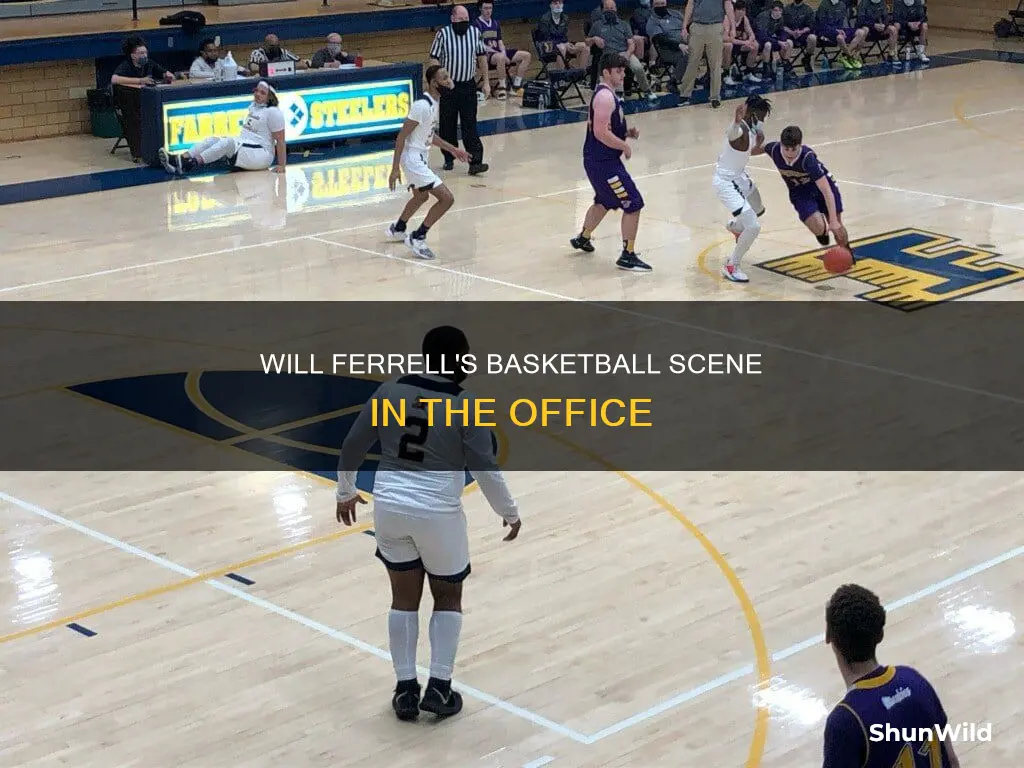 will farrell the office pkaying basketball