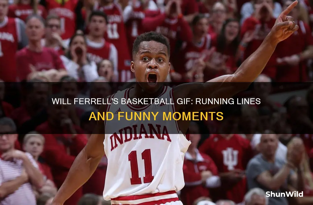 will ferrell basketball gif running lines