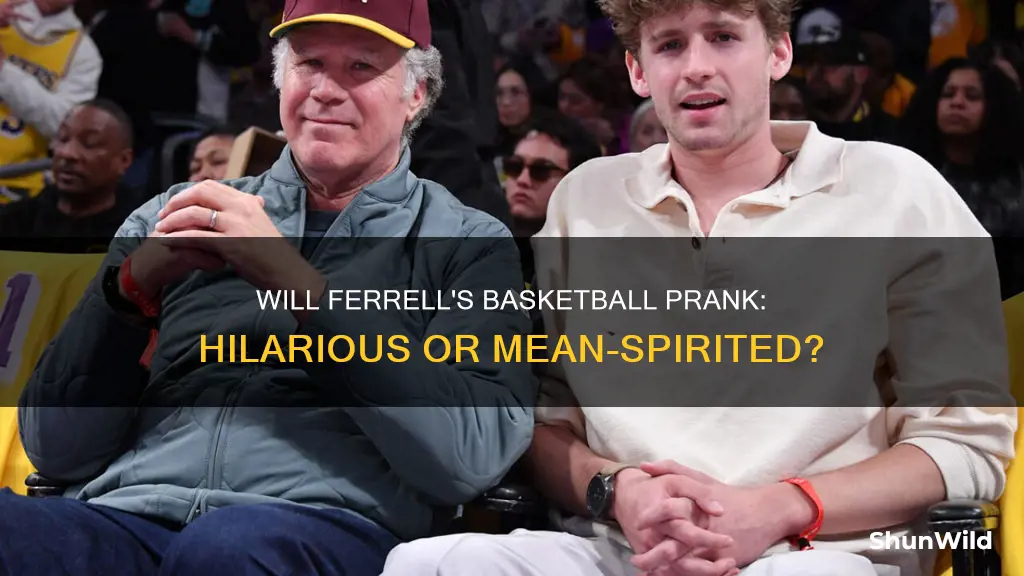 will ferrell basketball prank