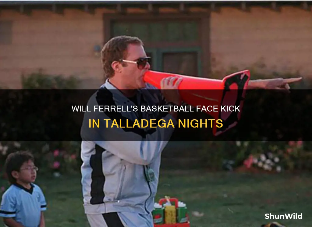 will ferrell kicking dude in face basketball talladega nights