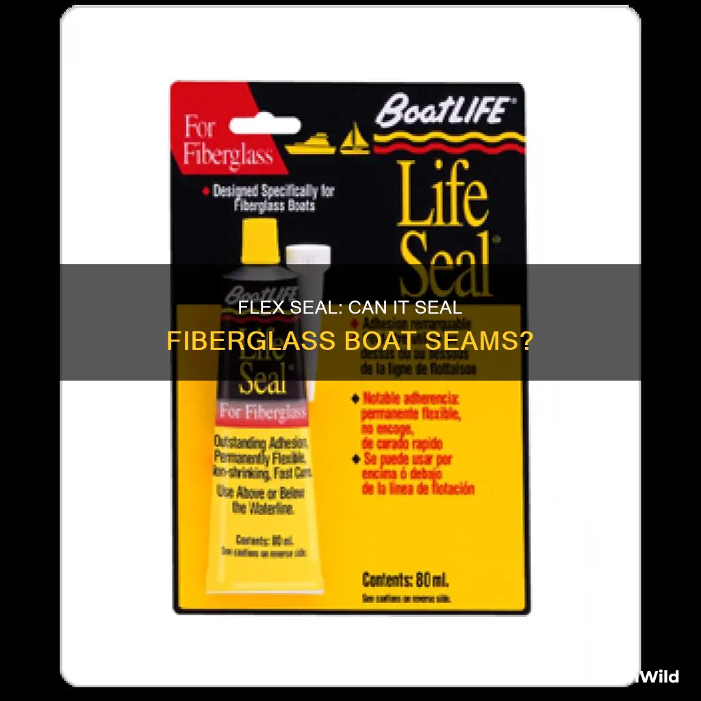 will flex seal seal my fiberglass boat seams