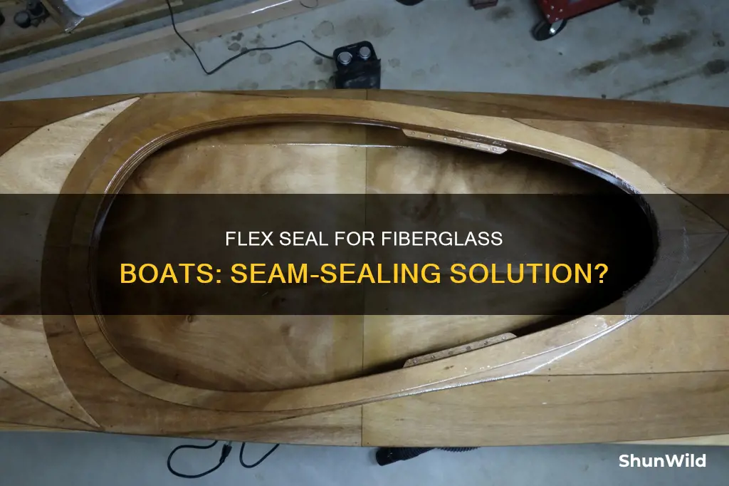 will flex seal seal my fiberglass boat seams
