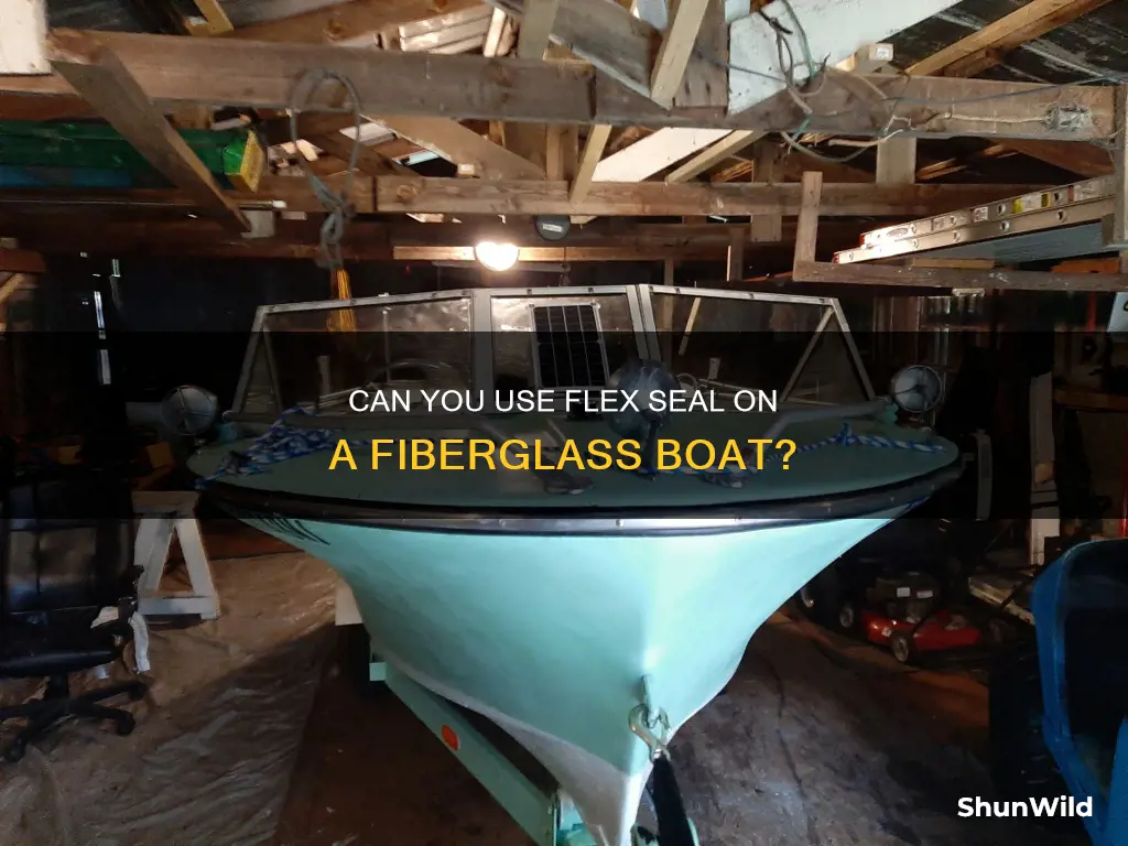 will flex seal work on a fiberglass boat