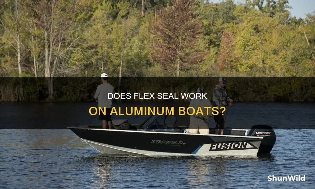 will flex seal work on aluminum boat