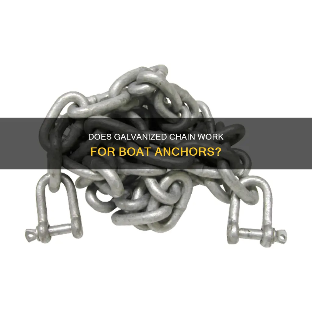 will grade 30 galvanized chain work for boat anchors