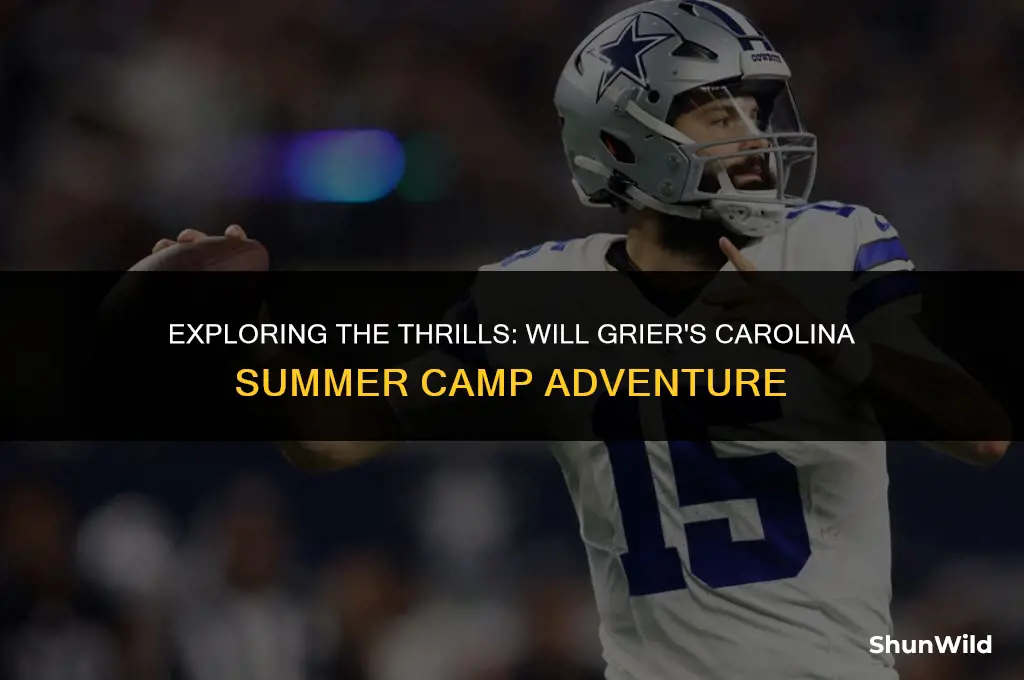 will grier carolina camp