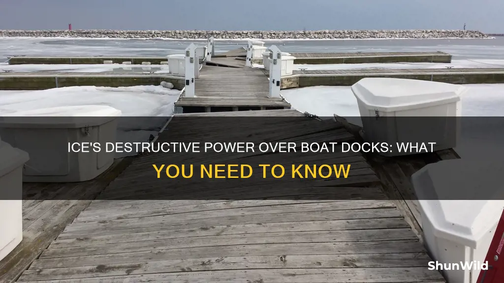 will ice destroy as boat dock