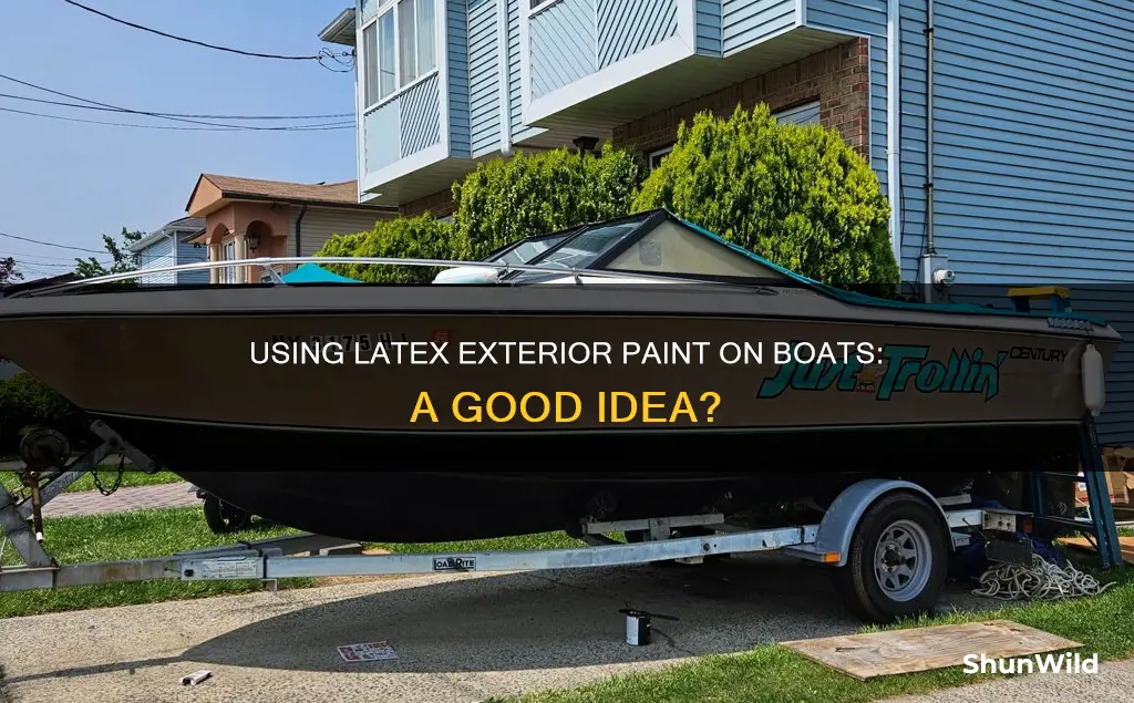 will latex exterior paint work on a boat