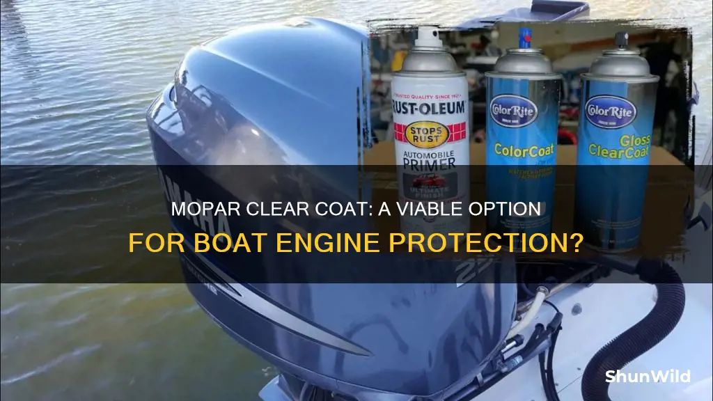 will mopar clear coat work on boat engines