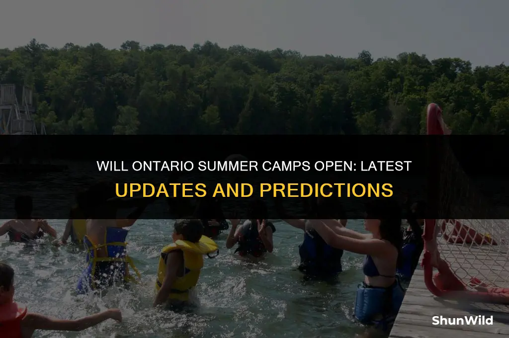 will ontario summer camps open