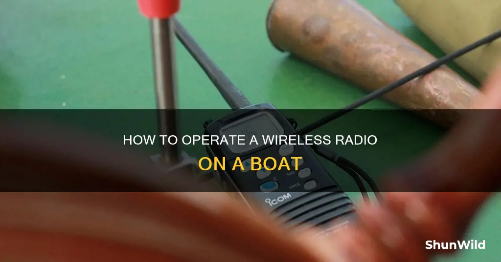 will radio in boat work without wire