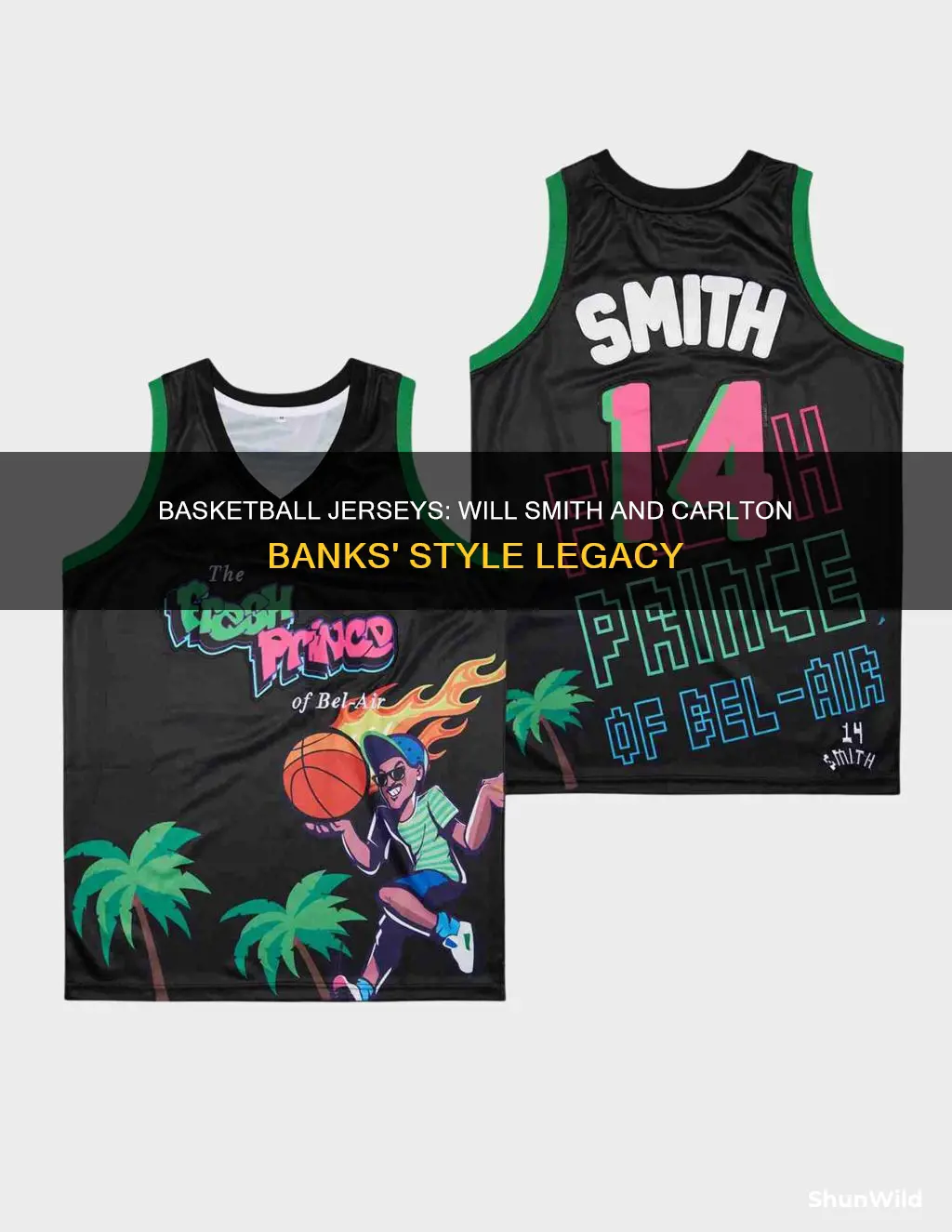 will smith and carlton banks basketball jerseys
