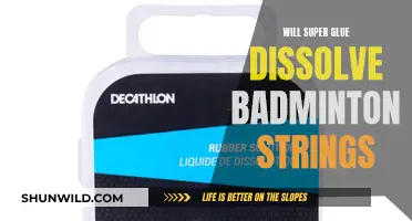 Glue vs Badminton Strings: What Happens?