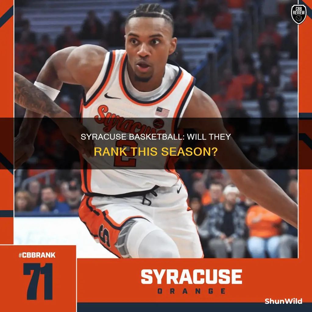 will syracuse basketball be ranked
