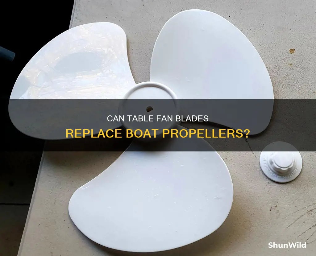 will table fan blade work as boat propeller