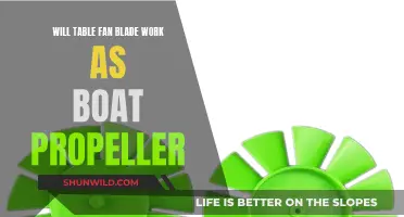 Table Fan Blade: A Boat Propeller Substitute?