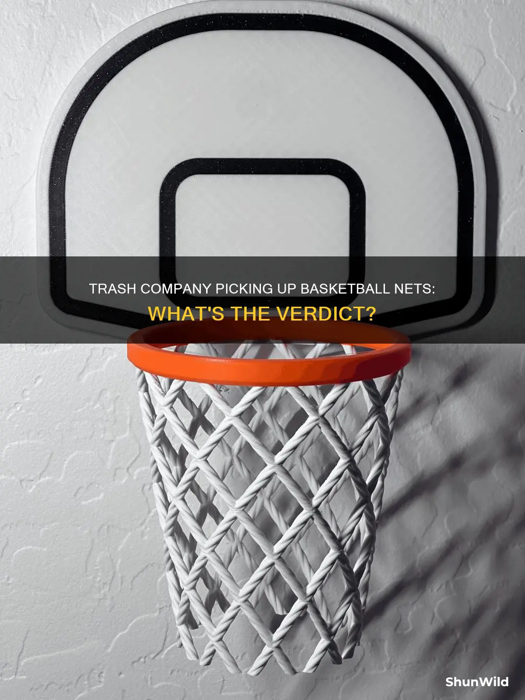 will the trash company pick up a basketball net