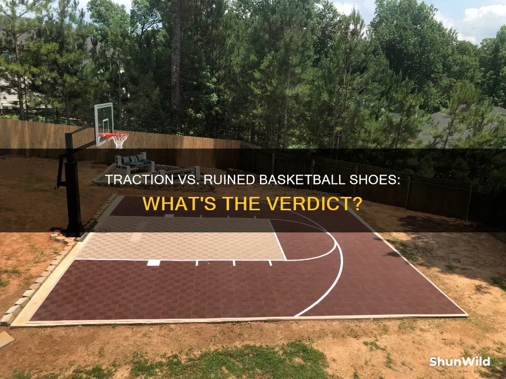 will traction get ruimed basketball shoes off court