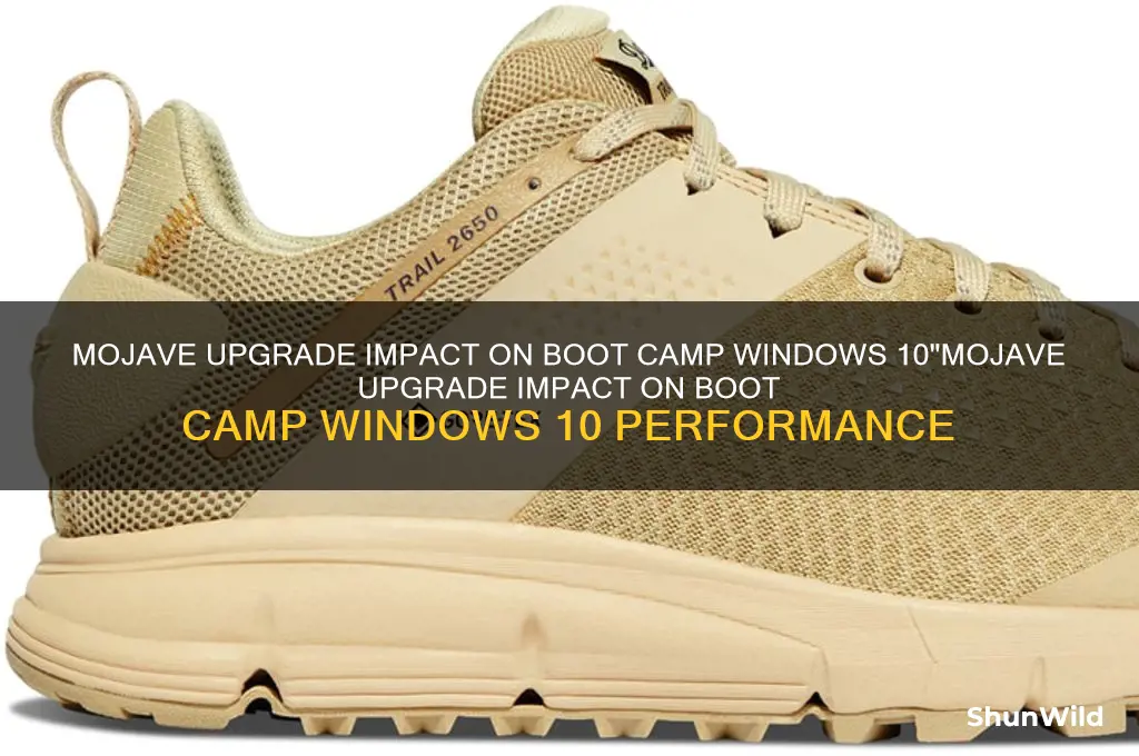 will upgrade to mojave effect win 10 in boot camp
