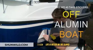 Removing Stickers from Aluminum Boats with WD-40