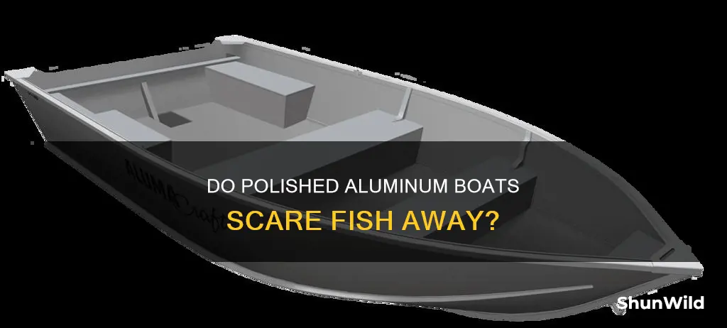 would a polished aluminum boat scare fish